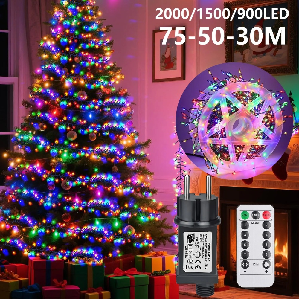 Outdoor Power For Xmas Lights - Светодиодные рождественские гирлянды для улицы, новогодние