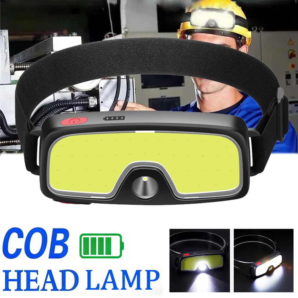 Outdoor Power Head - Мощный налобный фонарь COB с зарядкой