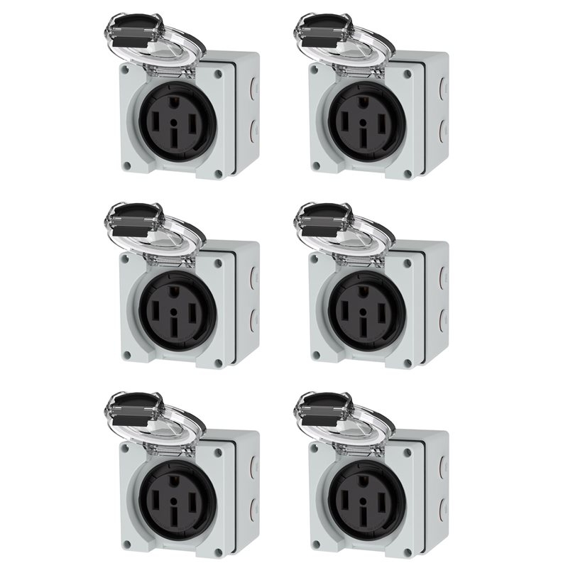 Outdoor Power Receptacle - Розетка Y17A 6X 50Amp, 125/250В, NEMA