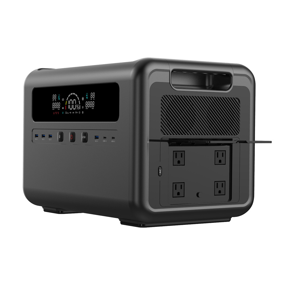 Outdoor Power For Camping - Солнечный генератор мощностью 2400 Вт, портативная