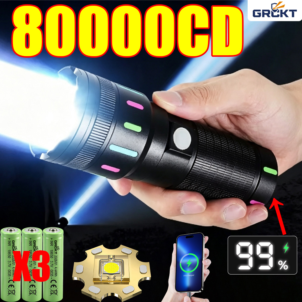 Outdoor Power Reno - 80000CD Самый мощный светодиодный фонарь, тактический
