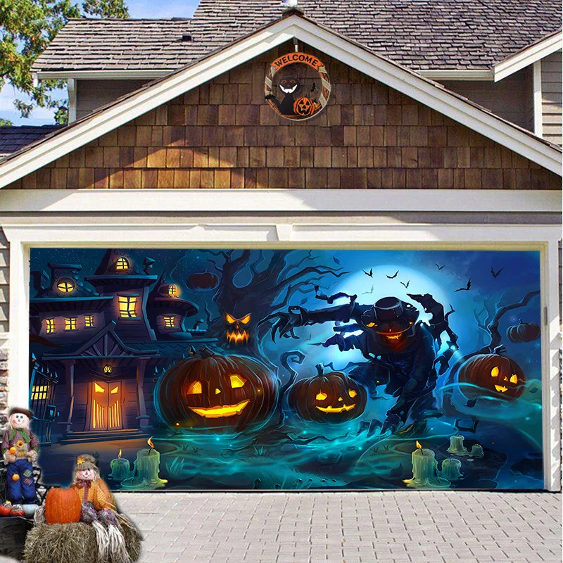 Outdoor Power Garage - Призрачный баннер на гаражные ворота для