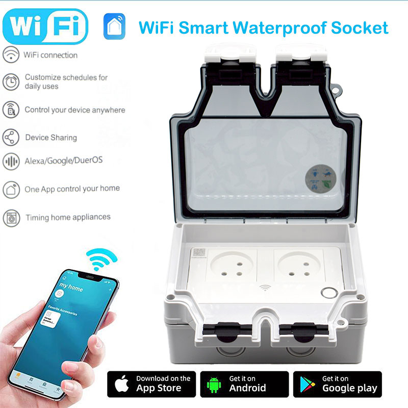 Outdoor Power Hub - Умная розетка 16А, водонепроницаемая IP66, уличный