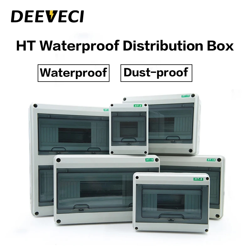 Outdoor Power Board Box - Пластиковая распределительная коробка HT-5/8/12/15/18/24, водонепроницаемая распределительная