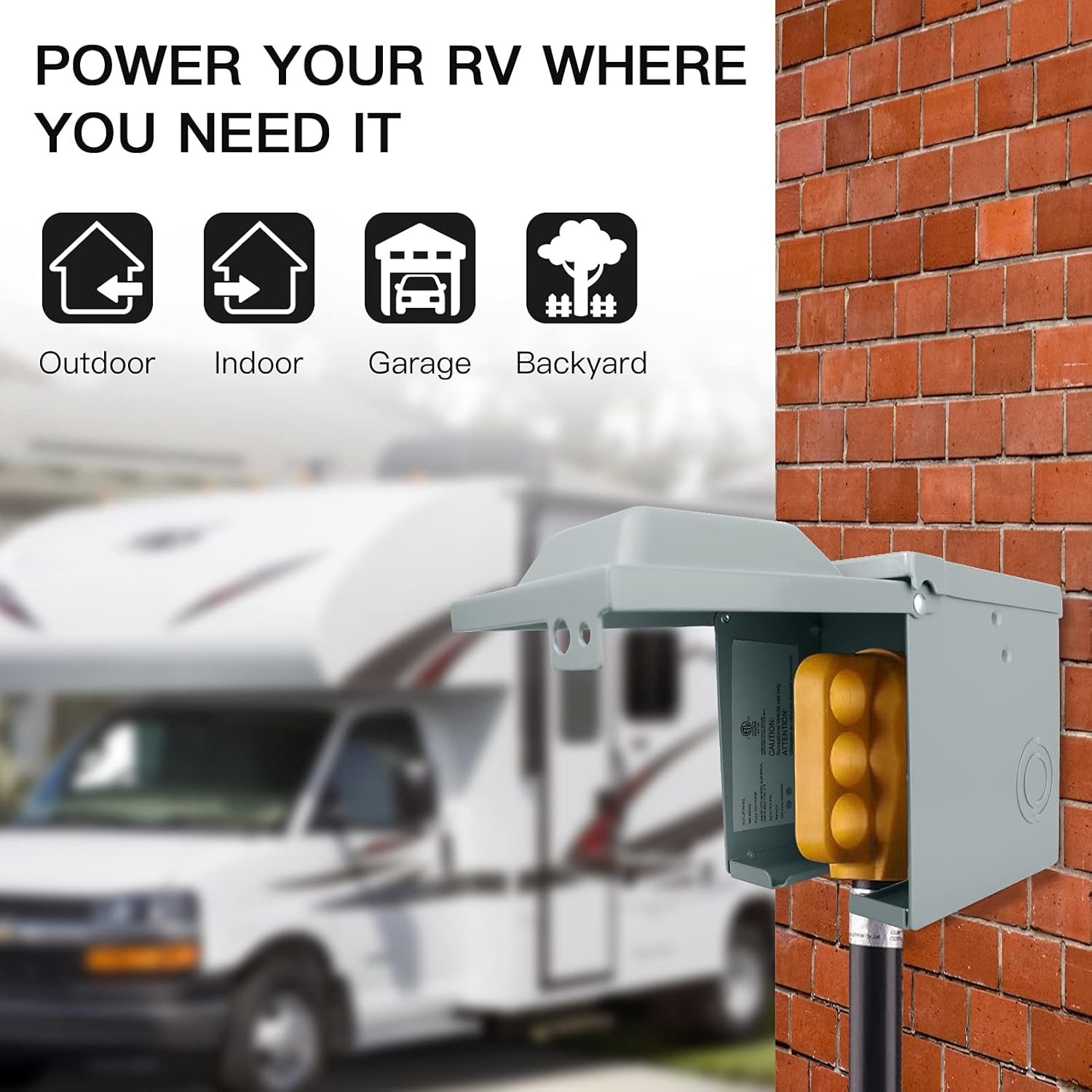 Outdoor Power Receptacle - 30/50 А, 125/250 Вольт, розетка для