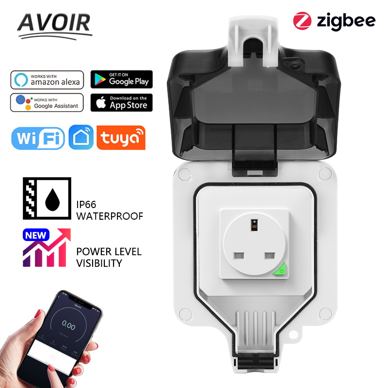 Outdoor Zigbee Power Plug - Смарт-розетка настенная с таймером и поддержкой
