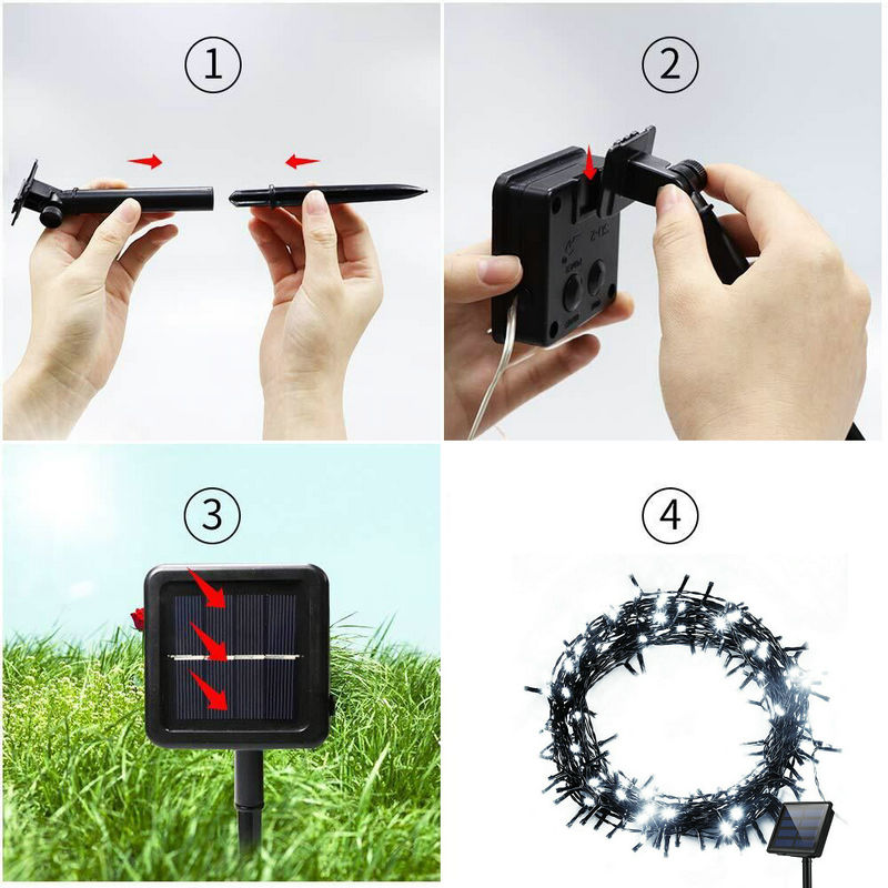 Сказочные гирлянды на солнечно – обзор и цена Outdoor Power For Xmas Lights