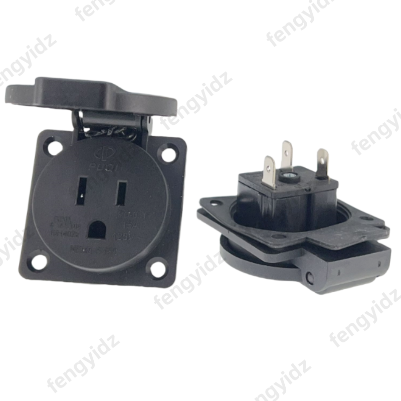 Черный 125 В 15 А 20 А IP44 CE – обзор и цена Outdoor Power Receptacle