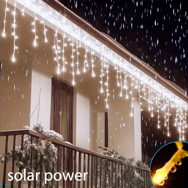 Солнечная уличная гирлянда-сос – обзор и цена Outdoor Power For Xmas Lights