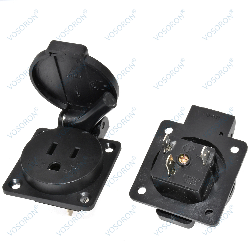 Черная 125 в 15 а 20 А IP44 CE – обзор и цена Outdoor Power Receptacle