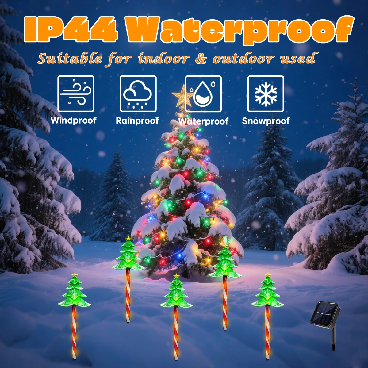 Поп 5 шт./компл. светодиодный  – обзор и цена Outdoor Power For Xmas Lights