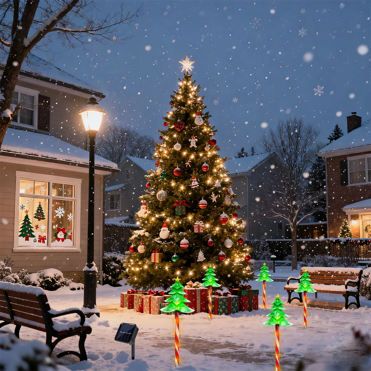 Поп 5 шт./компл. светодиодный  – обзор и цена Outdoor Power For Xmas Lights