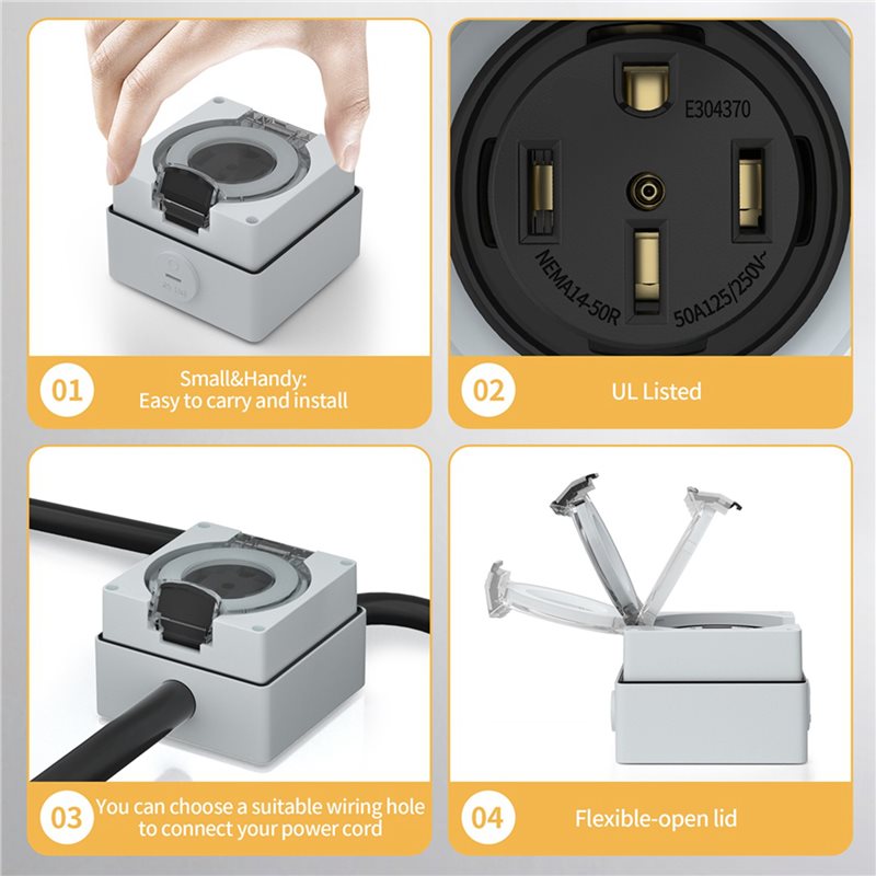 Розетка Y17A 6X 50Amp, 125/250 – обзор и цена Outdoor Power Receptacle
