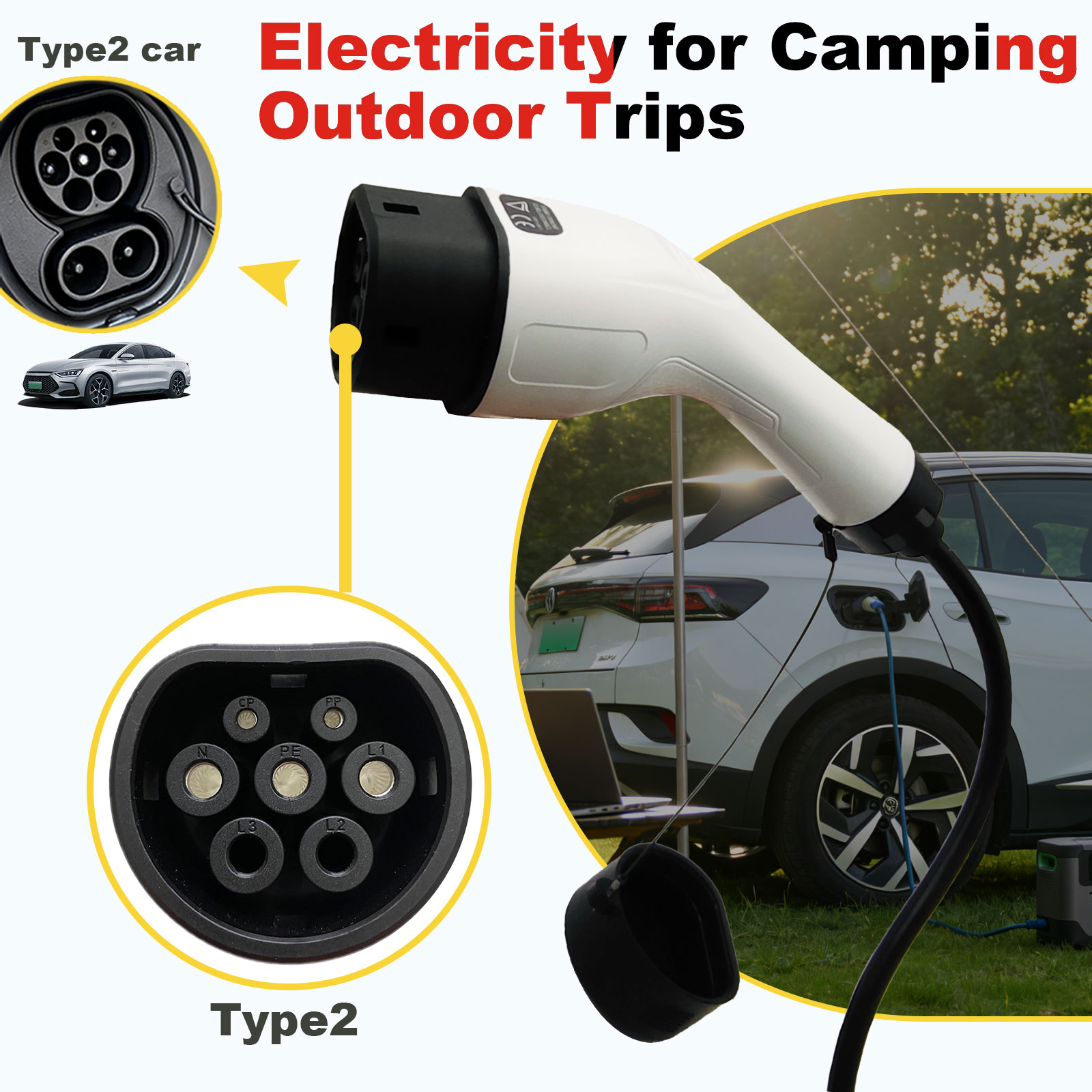 Адаптер для разрядки Type2 V2L – обзор и цена Outdoor Power Hub