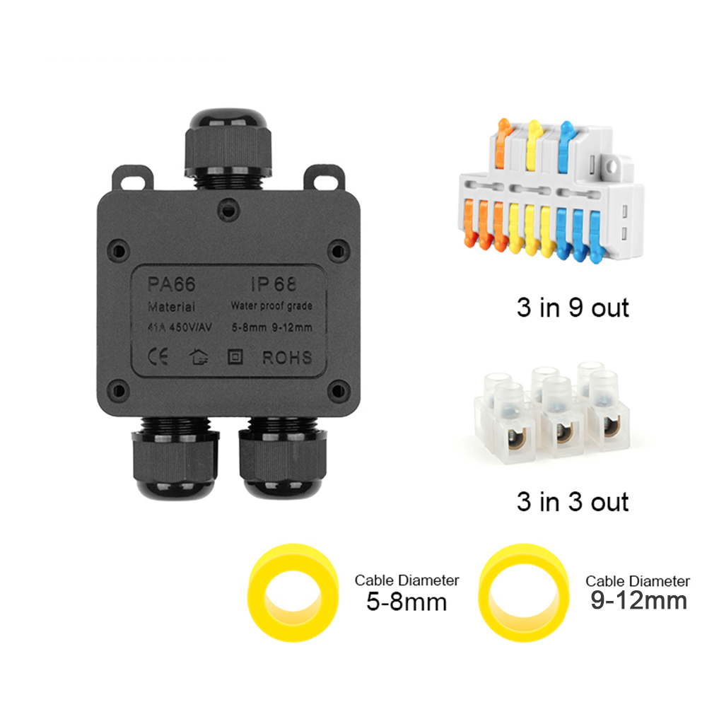 IP68 Водонепроницаемая распред – обзор и цена Outdoor Power Board Box