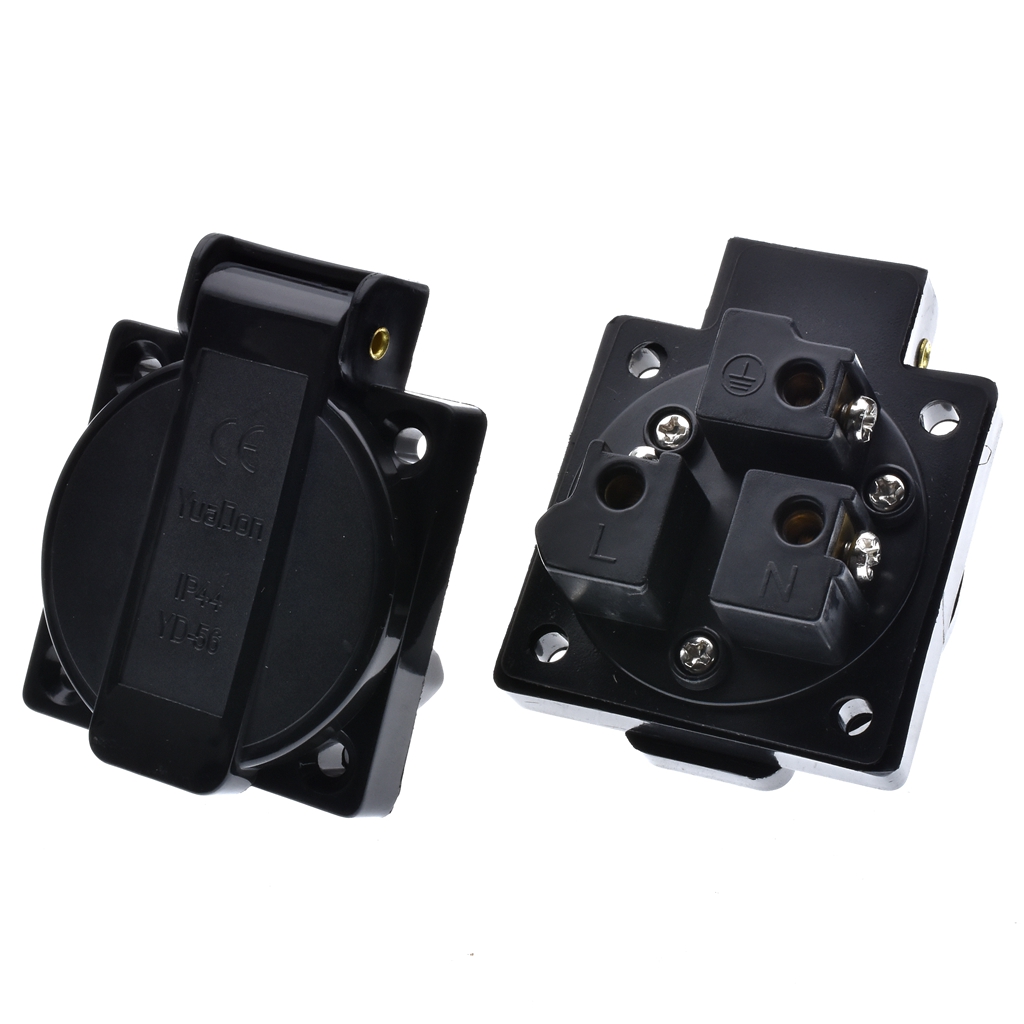 1 шт., Великобритания, черный, – обзор и цена Outdoor Power Receptacle