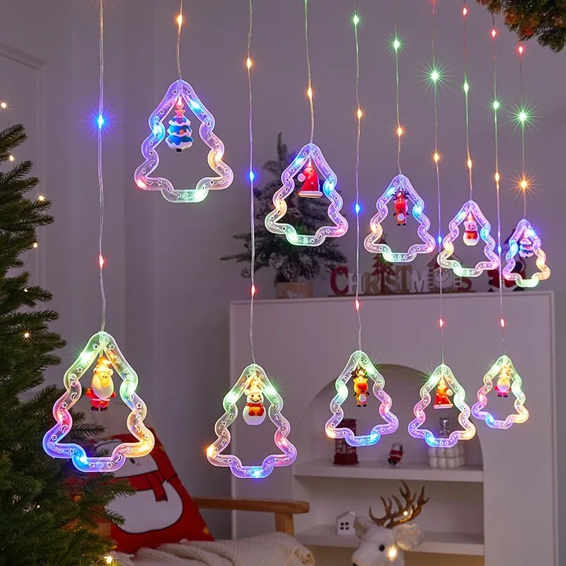 Светодиодная гирлянда-занавес  – обзор и цена Outdoor Power For Xmas Lights