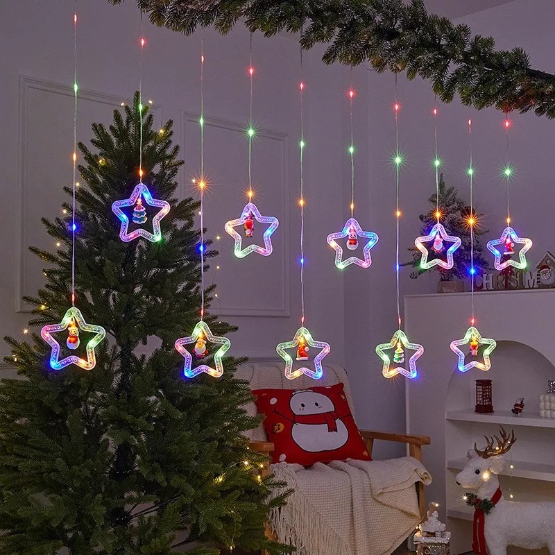 Светодиодная гирлянда-занавес  – обзор и цена Outdoor Power For Xmas Lights