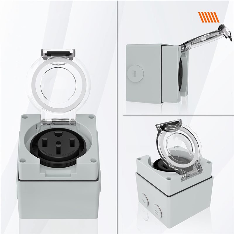 Розетка ABZL 6X 50Amp, 125/250 – обзор и цена Outdoor Power Receptacle