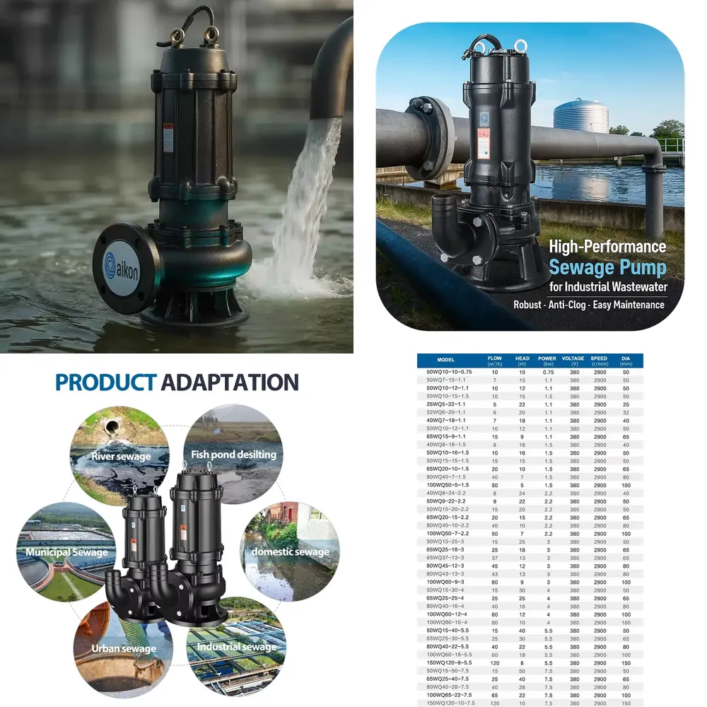 Погружной канализационный насо – обзор и цена Water Pump Submersible