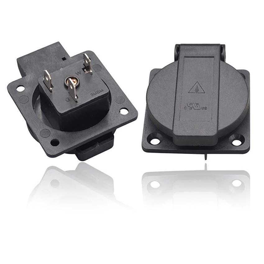 Черный 125 В 15 А 20 А IP44 CE – обзор и цена Outdoor Power Receptacle