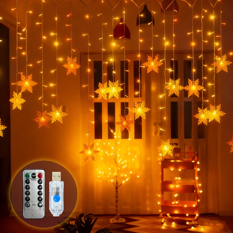 Светодиодные гирлянды-снежинки – обзор и цена Outdoor Power For Xmas Lights
