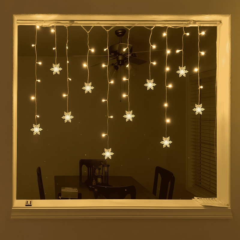 Светодиодные гирлянды-снежинки – обзор и цена Outdoor Power For Xmas Lights