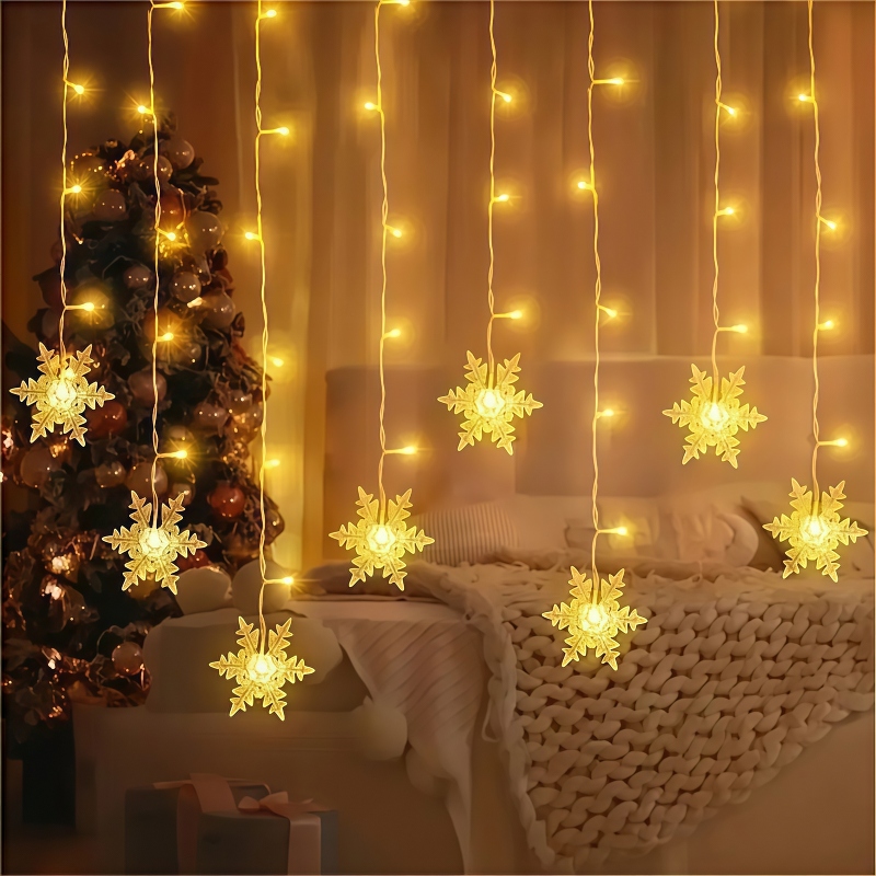 Светодиодные гирлянды-снежинки – обзор и цена Outdoor Power For Xmas Lights