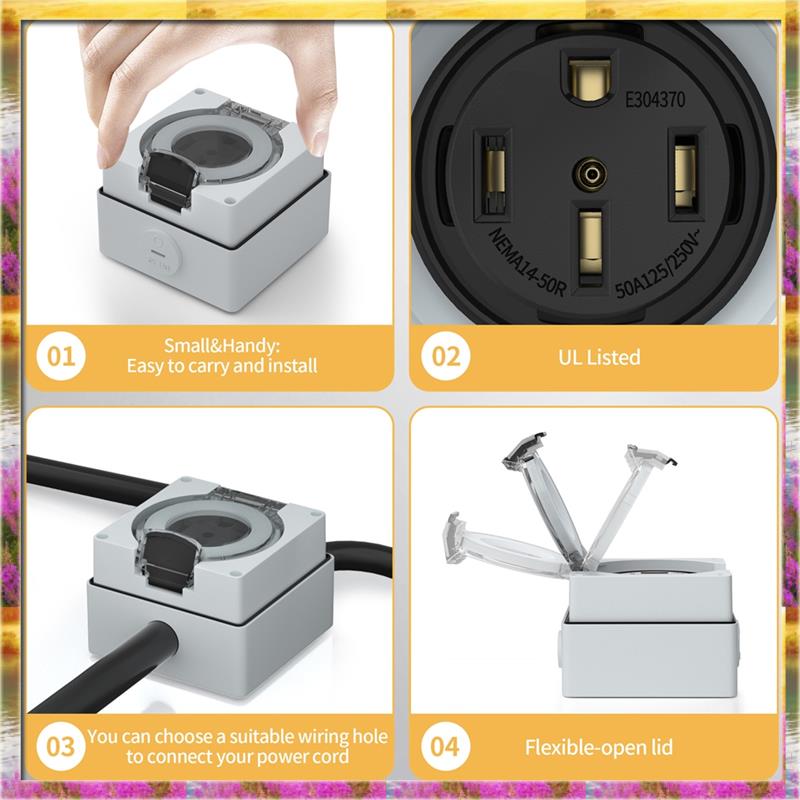 AA46 HOT-50Amp наружная розетк – обзор и цена Outdoor Power Receptacle
