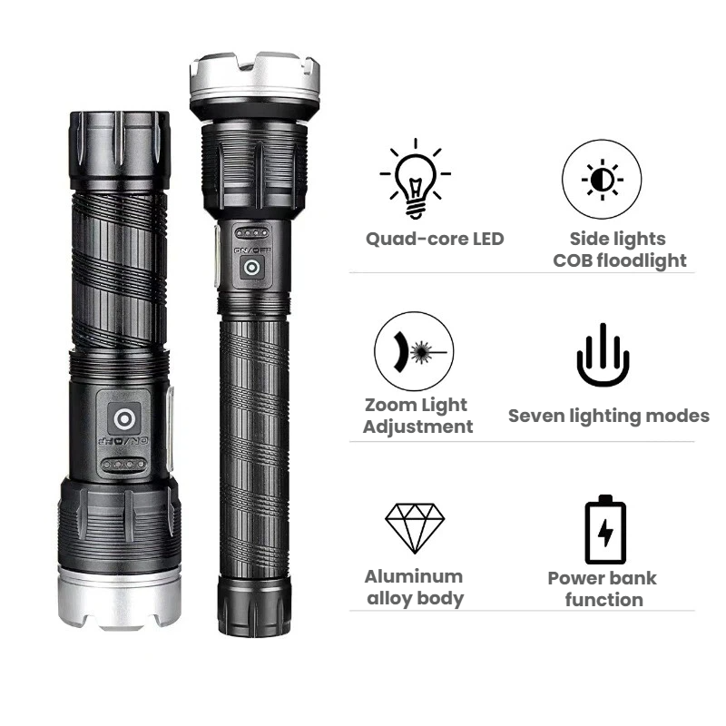 Мощный светодиодный фонарь с т – обзор и цена Outdoor Power For Camping